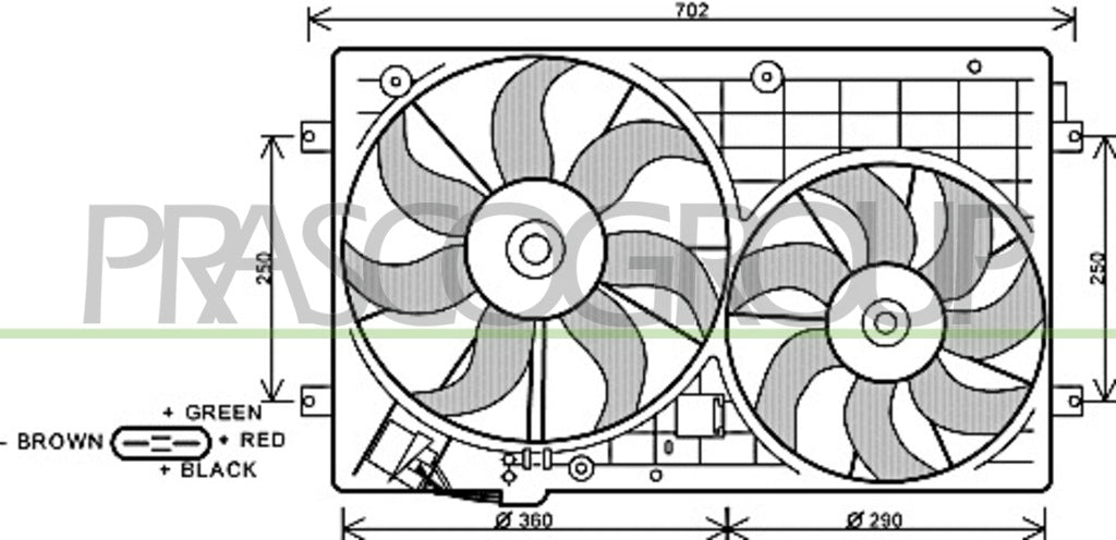 ventola audi a3 3 5 porte 8p 8pa 2003 2008 ad320f002