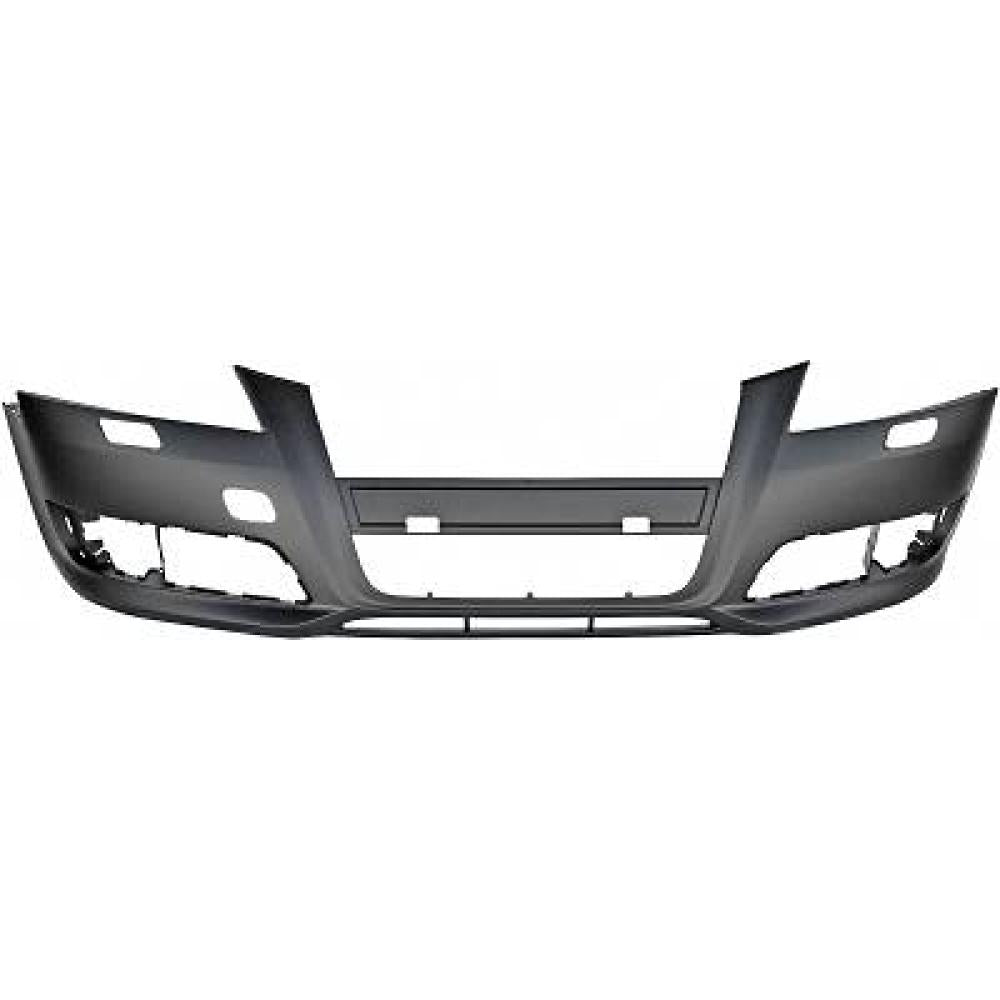 paraurti anteriore con primer con tappo coprigancio con fori e tappi lavafari con tracce pdc e park assist audi a3 2008 2012 ad3221011