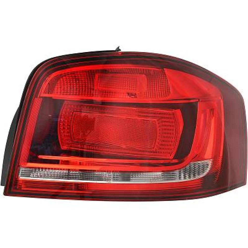 fanale posteriore destro senza portalampada mod 3 porte nero audi a3 2008 2012 ad3224153