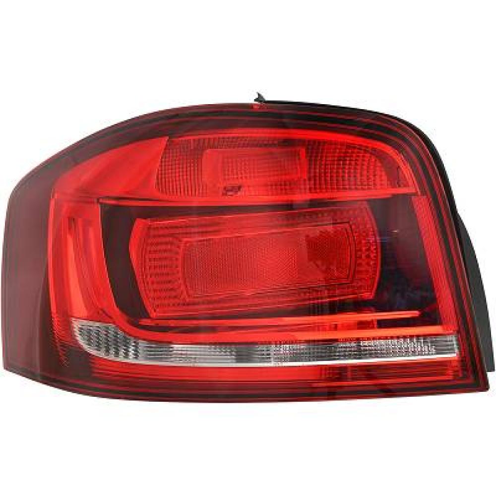 fanale posteriore sinistro nero senza portalampada mod 3 porte audi a3 2008 2012 ad3224154