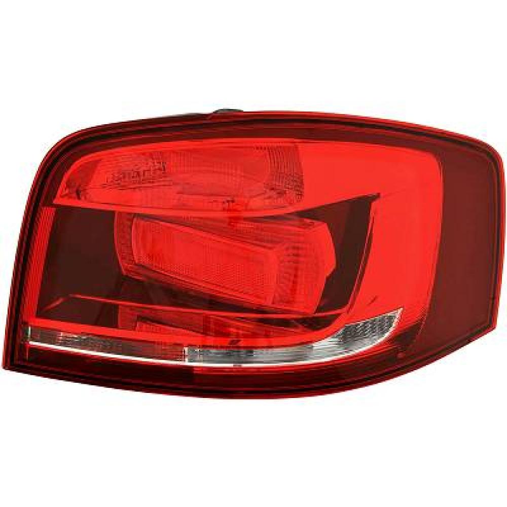 fanale posteriore destro senza portalampada mod 3 porte rosso mod 08 10 audi a3 2008 2012 8p3945096