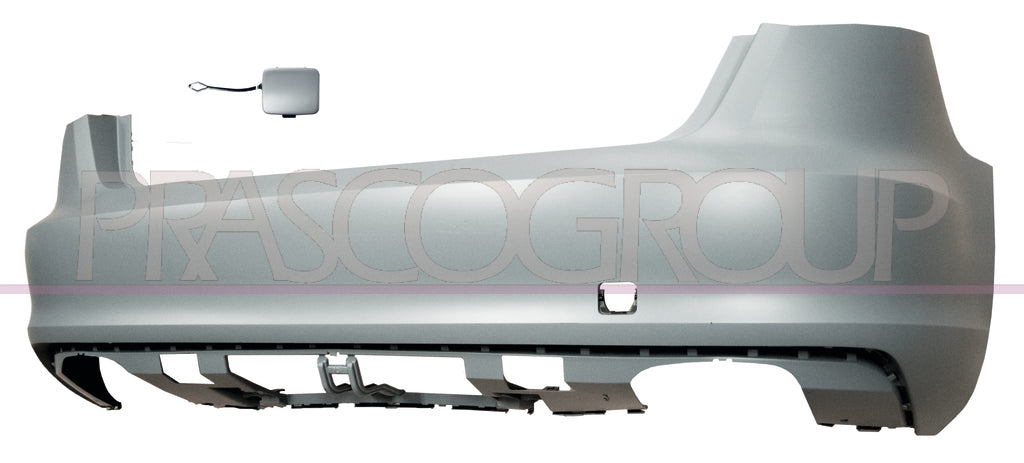 paraurti posteriore con primer con tappo copri gancio con tracce pdc mod sportback audi a3 3 5 porte 8v1 8va 2012 2016 ad3241071