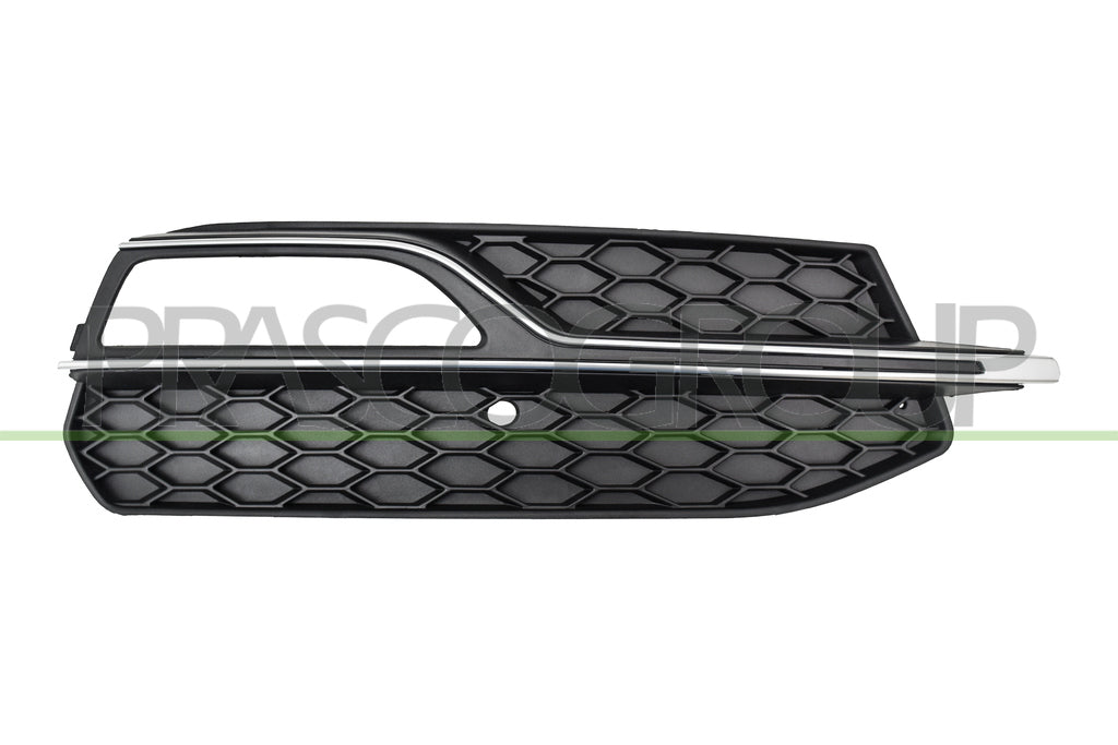 griglia destra paraurti anteriore nera con sede fendi con modanatura argento chiusa mod s line audi a3 3 5 porte 8v1 8va 2012 2016 ad3242103
