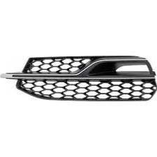 griglia sinistra paraurti anteriore nera con sede fendi con modanatura nera lucida chiusa mod s line audi a3 4 porte cabrio 8vs 8v7 2012 2016 ad3242134
