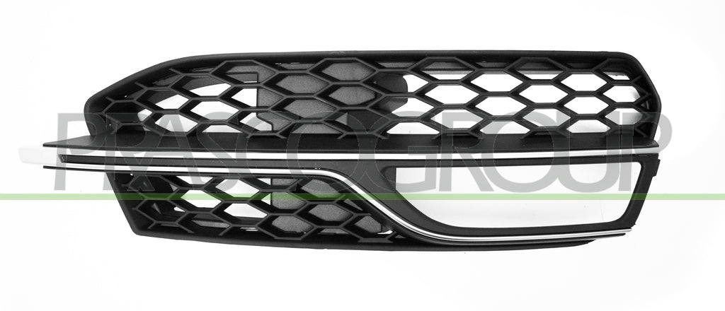 griglia destra paraurti anteriore nera con sede fendi con modanatura argento aperta mod s3 audi a3 3 5 porte 8v1 8va 2012 2016 ad3242137