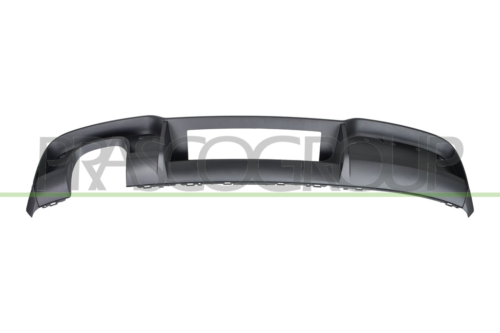 spoiler paraurti posteriore argento con scarico doppio a sinistra con fori modanatura mod s line audi a3 3 5 porte 8vf 8vk 2016 2020 ad3261861