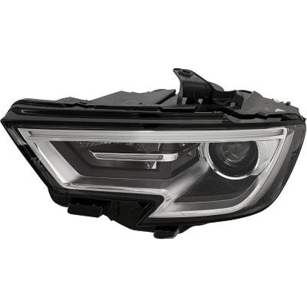 proiettore sinistro xenon d5s elettrico con motore con luce diurna led versione a l audi a3 3 5 porte 8vf 8vk 2016 2020 8v0941043e