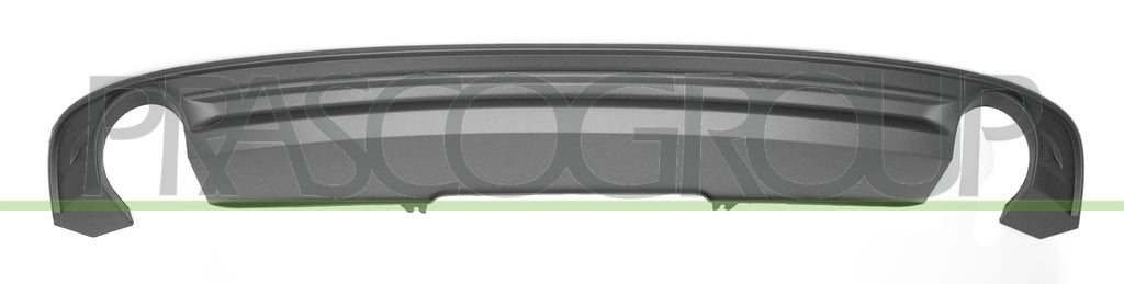 spoiler paraurti posteriore verniciato argento con scarico singolo destra sinistra audi a4 b9 sline 2015 2018 ad4001851