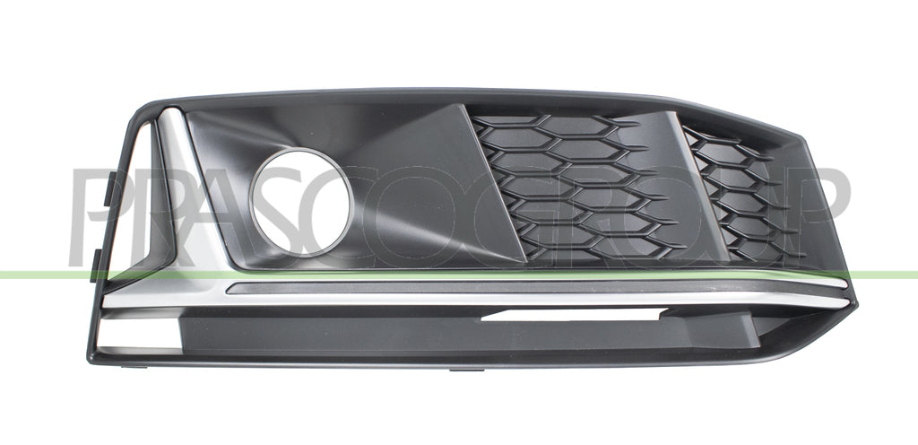 griglia destra paraurti anteriore nera con sede fendi con modanatura argento audi a4 b9 sline 2015 2018 ad4002123