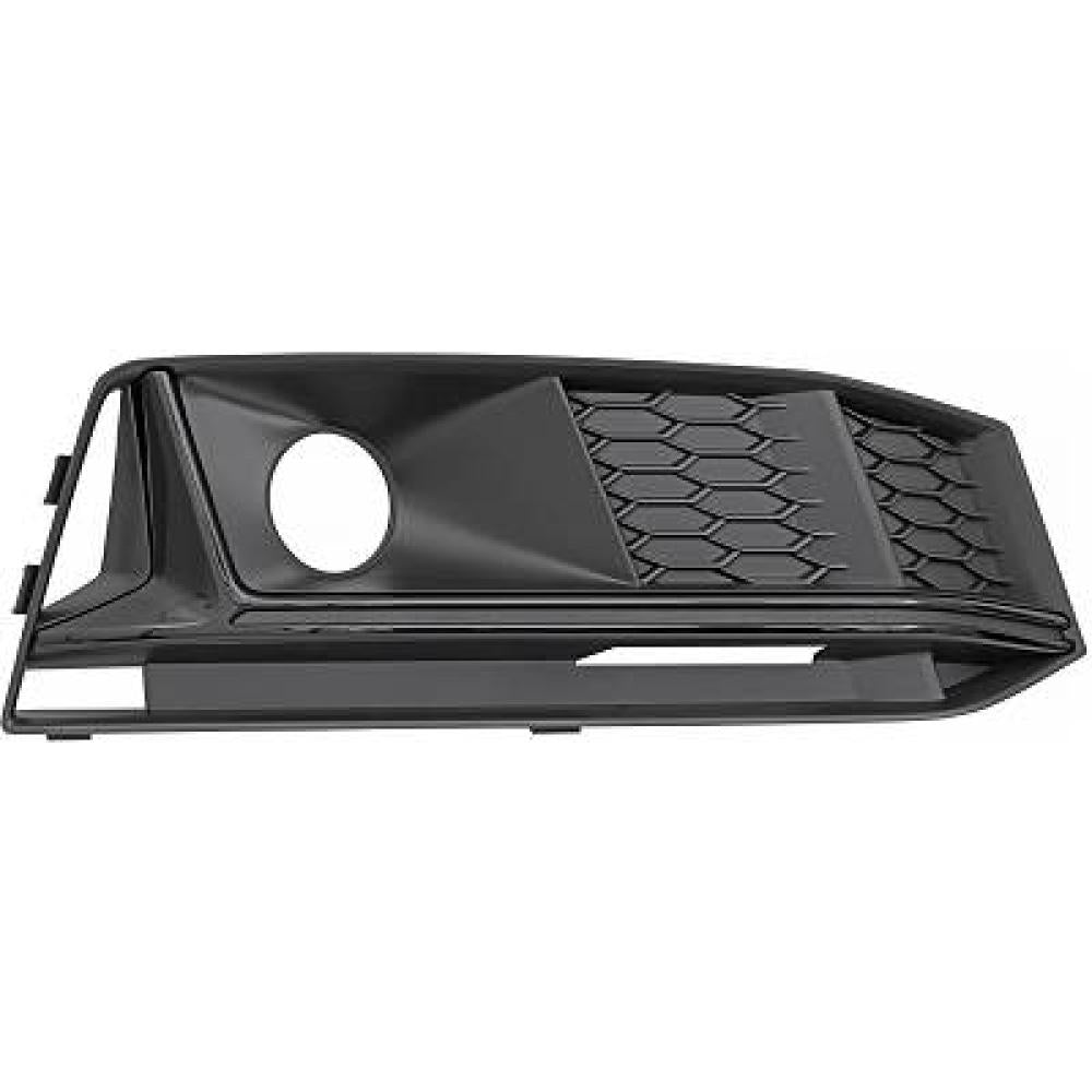 griglia destra paraurti anteriore nera con sede fendi con modanatura argento audi a4 b9 sline 2015 2018 8w0807682lru6