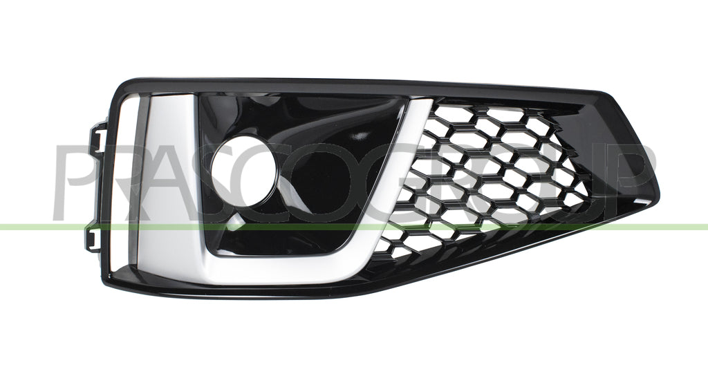 griglia destra paraurti anteriore nera con sede fendi con modanatura cromata audi a4 b9 sline 2018 2020 ad4042145