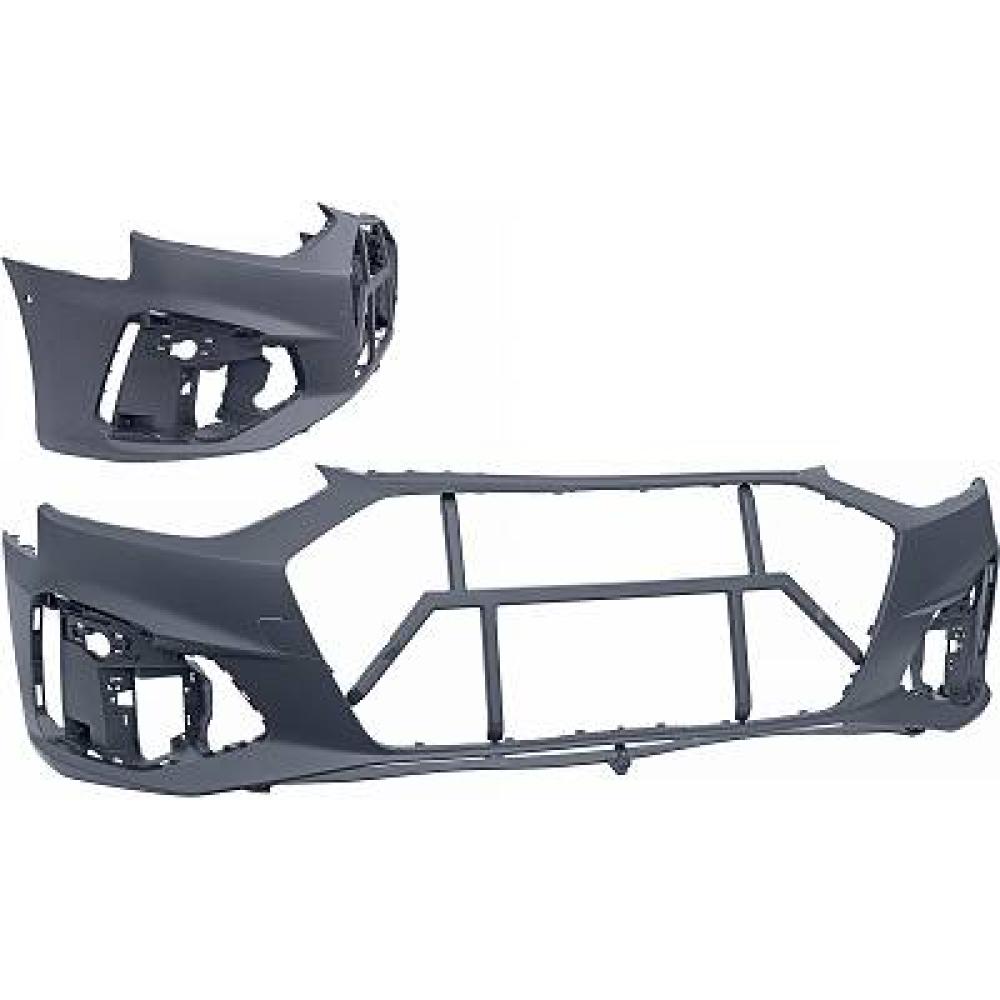 paraurti anteriore con primer con tappo coprigancio con tracce park assist e lavafari audi a4 b9 sline 2020 8w0807065begru