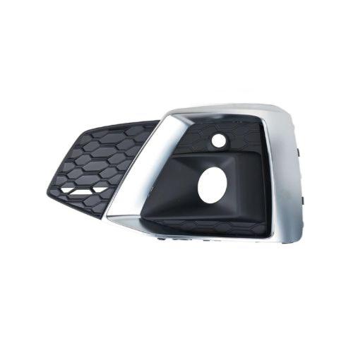griglia sinistra paraurti anteriore nera con sede fendi con modanatura argento mod s line audi a5 f5a sportback sline 2020 ad6322134