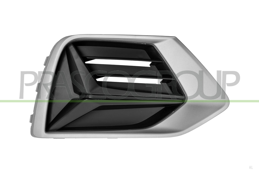 griglia destra paraurti anteriore nera goffrata con cornice argent0 audi q3 f3 2018 ad8162133