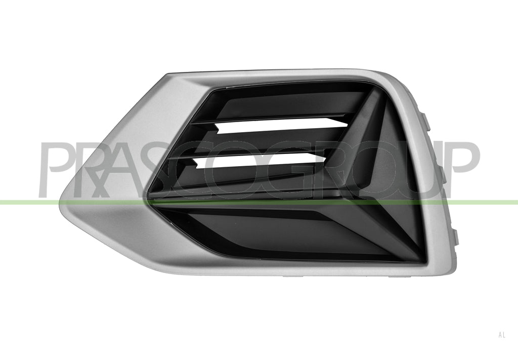 griglia sinistra paraurti anteriore nera goffrata con cornice argent0 audi q3 f3 2018 ad8162134