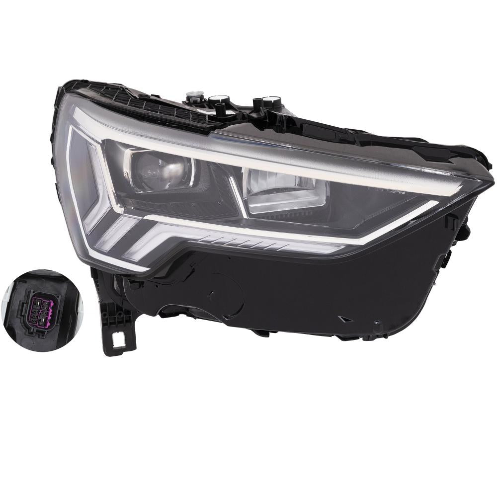 proiettore destro elettrico con motore led versione zkw audi q3 f3 2018 83a941774