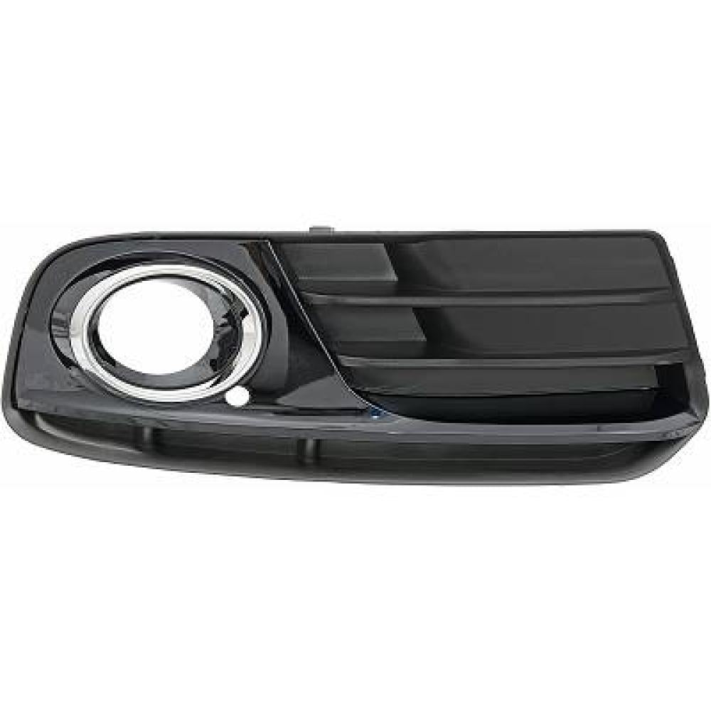 griglia destra paraurti anteriore nera lucida con sede fendi con cornice cromata audi q5 2012 2016 ad8222133