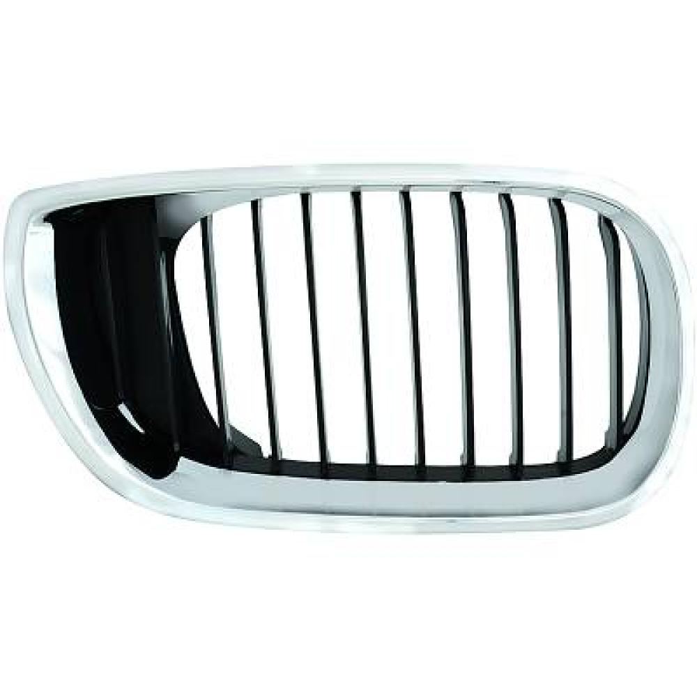 griglia radiatore destra cromata cromata nera bmw 3 series e46 2001 2005 bm0202013