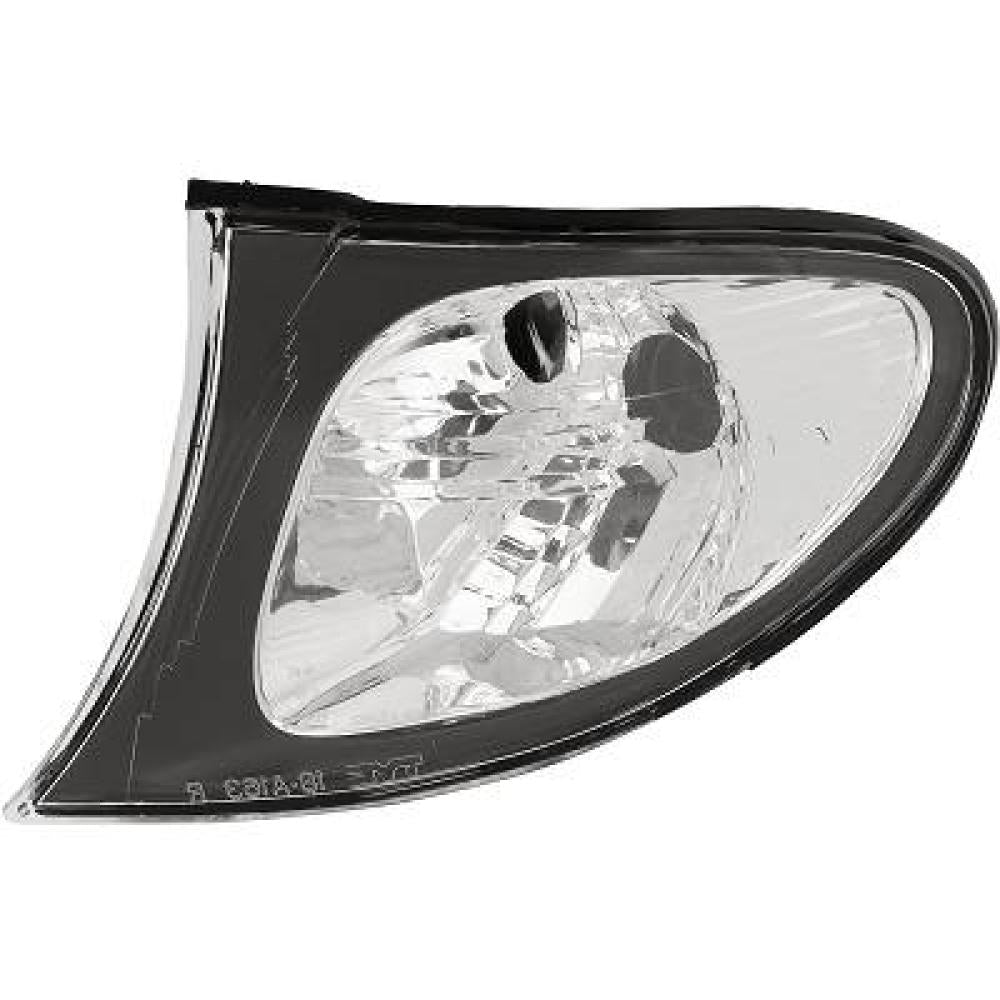 fanale anteriore sinistro bianco con portalampada con cornice nera bmw 3 series e46 2001 2005 bm0204014