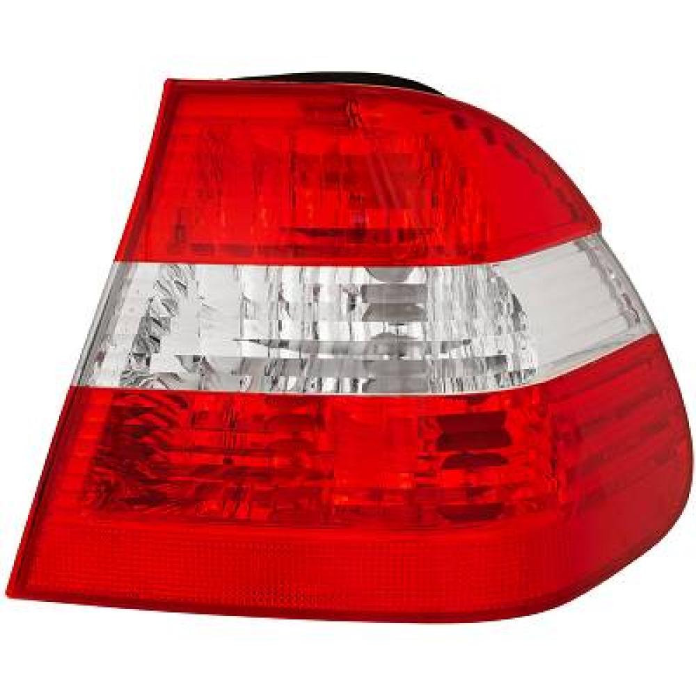 fanale posteriore sinistro esterno senza portalampada bianco rosso mod 4 porte bmw 3 series e46 2001 2005 bm0204154