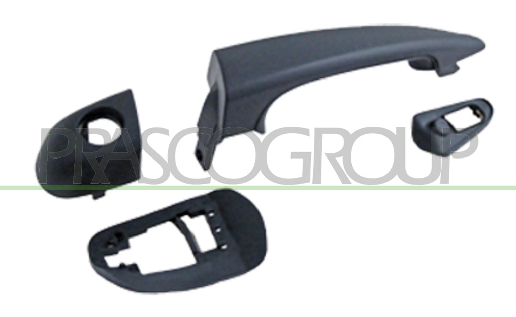maniglia anteriore sinistra esterna nera con foro nottolino bmw 3 series e46 2001 2005 bm0208002
