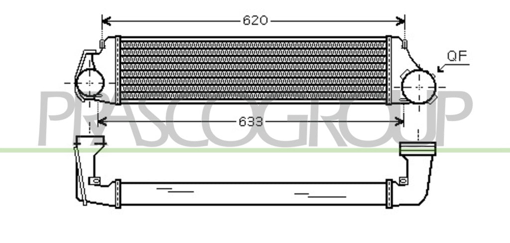intercooler bmw 3 series e46 2001 2005 bm020n002