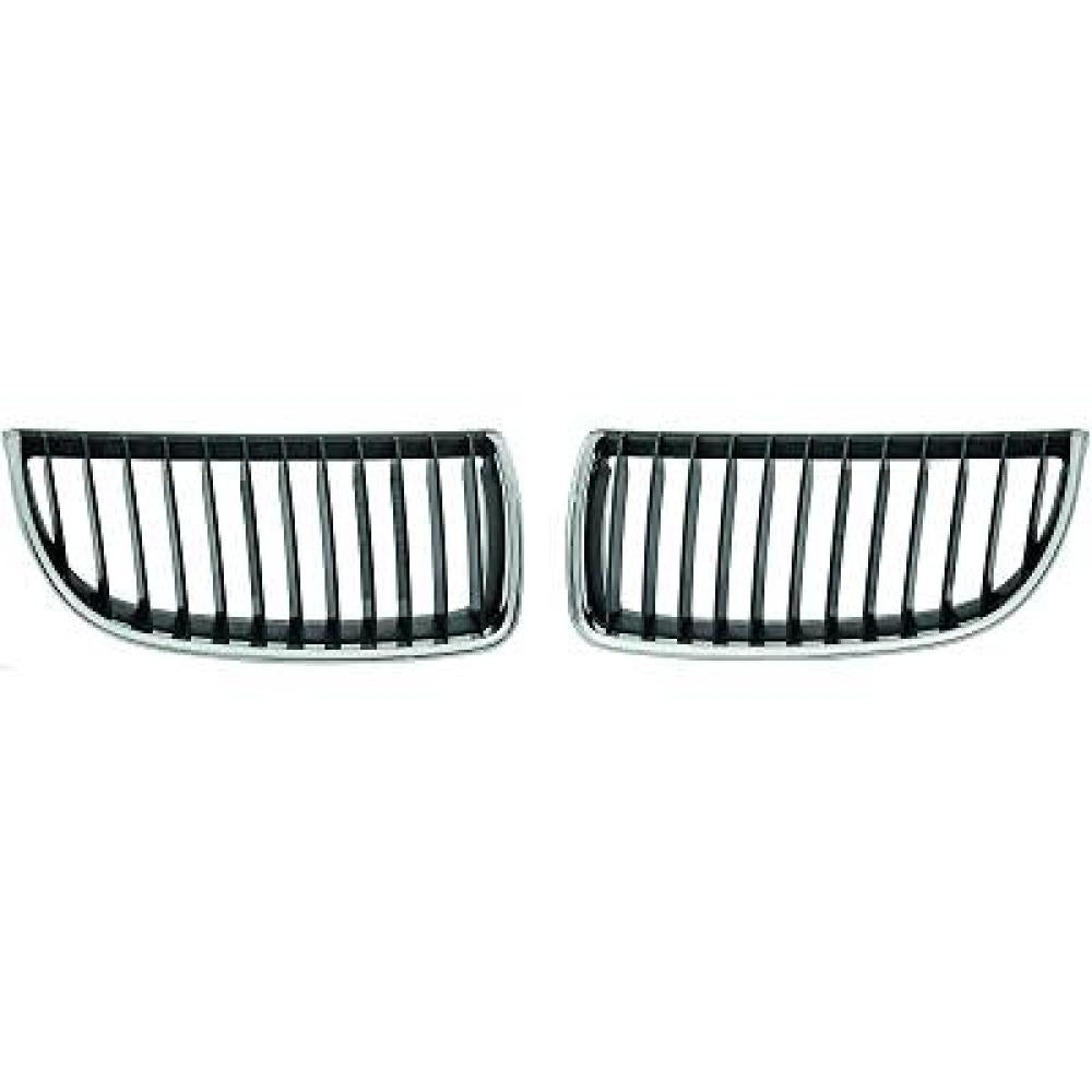 griglia radiatore sinistra cromata nera bmw 3 series e90 e91 2005 2009 51137120007