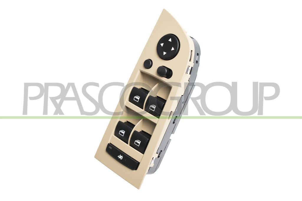 pulsantiera alzacristallo porta anteriore sinistra beige 4 interruttori con funzione chiusura retrovisori 18 pins bmw 3 series e90 e91 2005 2009 bm024ws04