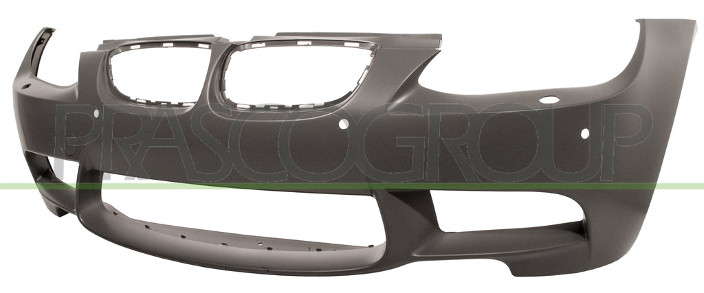 paraurti anteriore con primer con tappo copri gancio con fori pdc supporti con fori lavafari bmw 3 series e90 e92 e93 m3 2006 2013 bm0271031