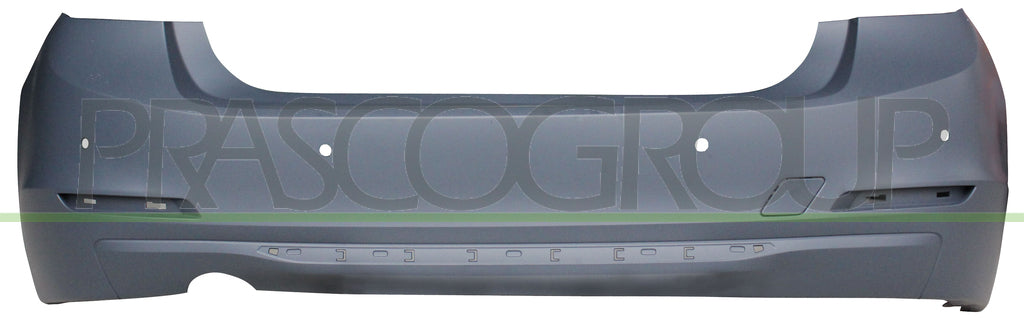 paraurti posteriore con primer con scarico singolo a sinistra con fori pdc supporti mod modern luxury mod sport 316 318 320 4 porte bmw 3 series f30 f31 2011 2014 bm0281081