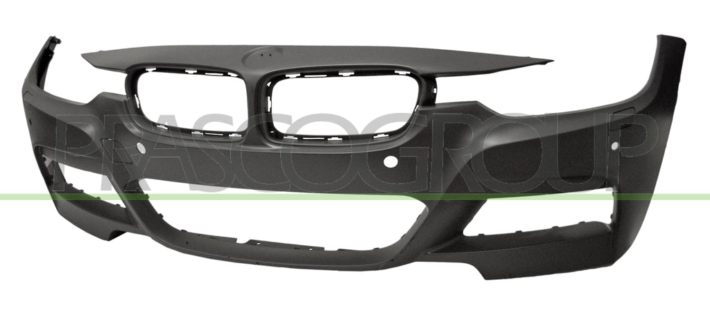paraurti anteriore con primer con tappo copri gancio con fori pdc supporti con foro telecamera laterale con tracce lavafari e park assist mod m tech bmw 3 series f30 f31 mtech 2011 2014 bm0291043