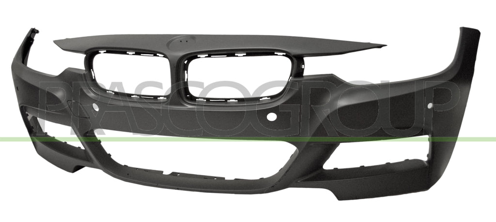 paraurti anteriore con primer con tappo copri gancio con fori pdc supporti con park assist con foro telecamera laterale con tracce lavafari mod m tech bmw 3 series f30 f31 mtech 2011 2014 bm0291045