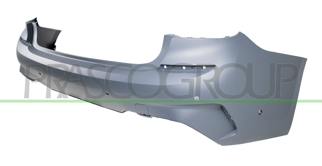 paraurti posteriore con primer con tappo copri gancio traino con fori pdc e fori park assist supporti mod 4 porte bmw 3 series g20 g21 msport 2018 2022 bm0351071