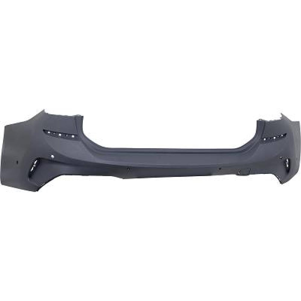 paraurti posteriore con primer con tappo copri gancio traino con fori pdc e fori park assist supporti mod station wagon bmw 3 series g20 g21 msport 2018 2022 51128099912