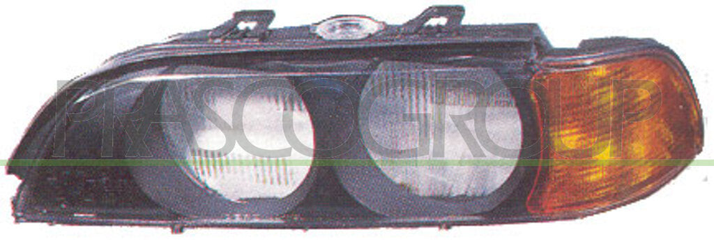 vetro faro sinistro con fanale arancio bmw 5 series e39 1995 2000 bm0445004