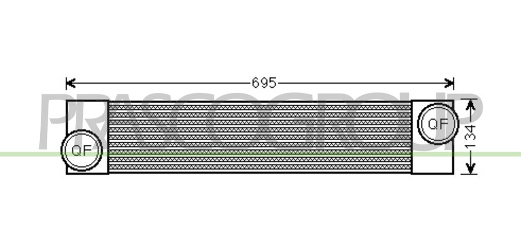 intercooler bmw 5 series e60 e61 2003 2007 bm046n002