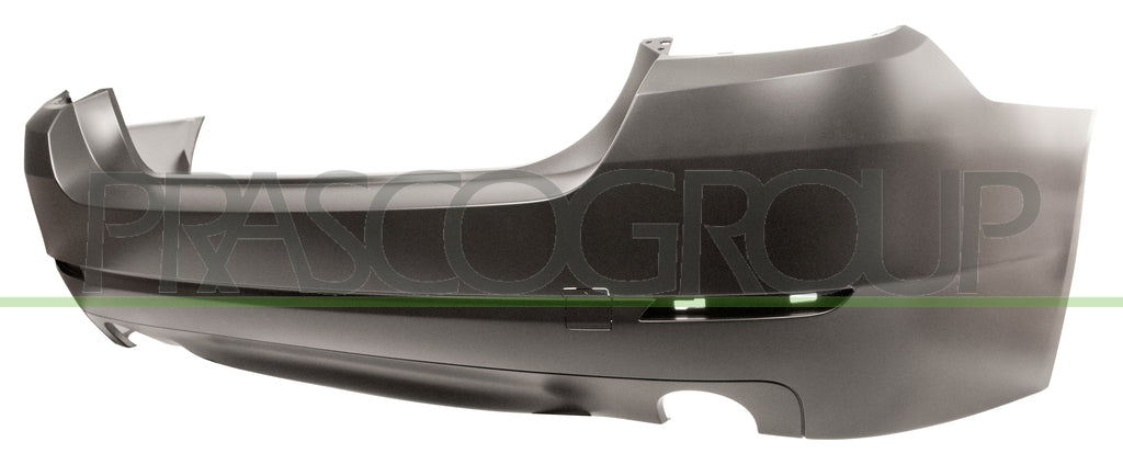 paraurti posteriore con primer con tappo copri gancio traino con tracce pdc con scarico doppio a destra e sinistra mod 4 porte bmw 5 series f10 f11 2010 2013 bm0481071