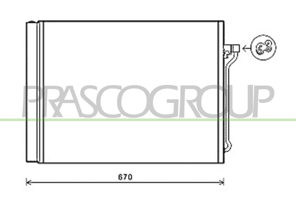 condensatore bmw 5 series f10 f11 2010 2013 bm048c004