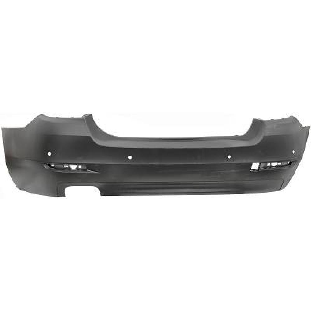 paraurti posteriore con primer con tappo copri gancio con tracce pdc con scarico doppio a sinistra mod 4 porte bmw 5 series f10 f11 lci 2013 2016 bm0501050