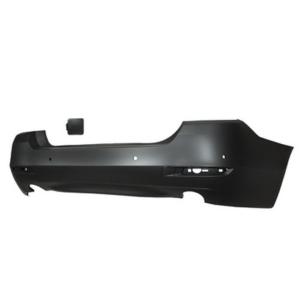 paraurti posteriore con primer con tappo copri gancio traino con fori pdc supporti con scarico doppio a destra e sinistra mod 4 porte bmw 5 series f10 f11 lci 2013 2016 bm0501061