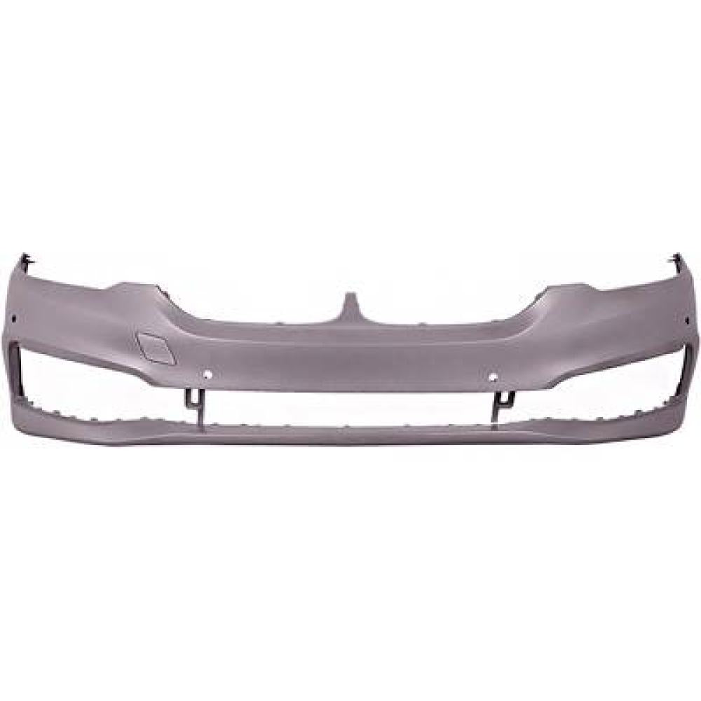 paraurti anteriore con primer con fori pdc con fori park assist supporti con tracce lavafari bmw 5 series g30 g31 2016 2020 bm0521031