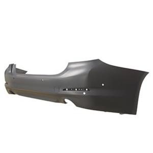 paraurti posteriore con primer con fori pdc e fori park assist supporti con scarico singolo a destra e sinistra mod 4 porte bmw 5 series g30 g31 2016 2020 bm0521060