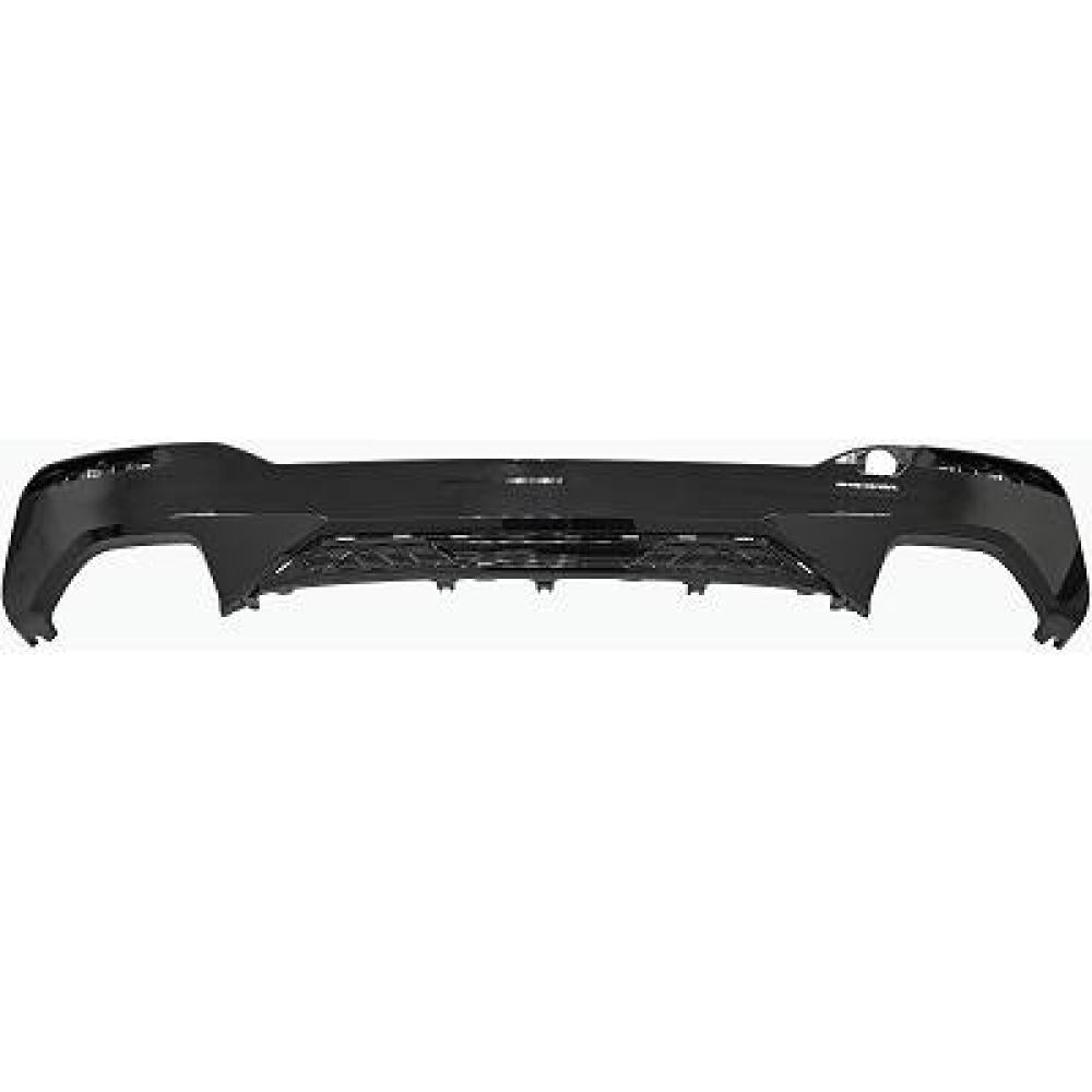 spoiler paraurti posteriore nero lucido con tappo copri gancio traino mod 520 540 m performance bmw 5 series g30 31 lci mtech 2020 51192469556