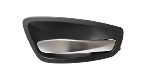 maniglia anteriore posteriore destra interna con leva cromata satinata con mostrina nera bmw 1 series e87 e81 2004 2007 bm1208401