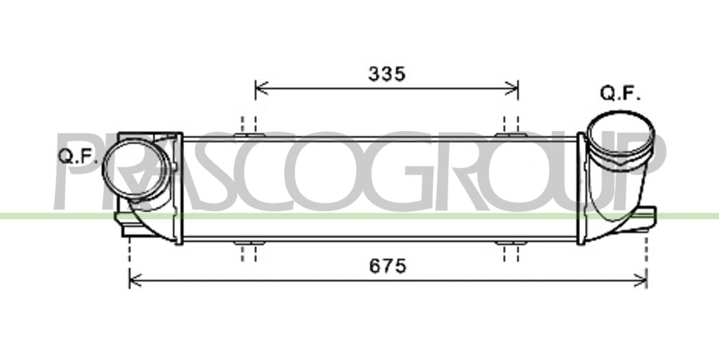intercooler bmw 3 series e90 e91 2005 2009 bm120n001