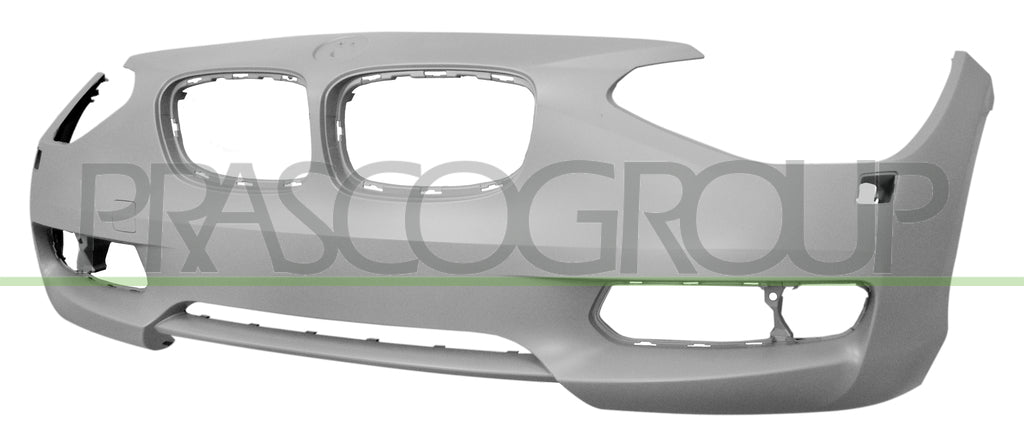 paraurti anteriore con primer con tappo copri gancio con fori lavafari con tracce pdc e park assist con staffe e supporti fendi bmw 1 series f20 f21 2011 2015 bm1231011