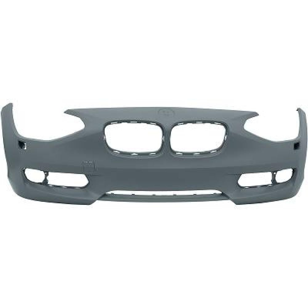 paraurti anteriore con primer con tappo copri gancio con fori lavafari con tracce pdc e park assist con staffe e supporti fendi bmw 1 series f20 f21 2011 2015 51117292954