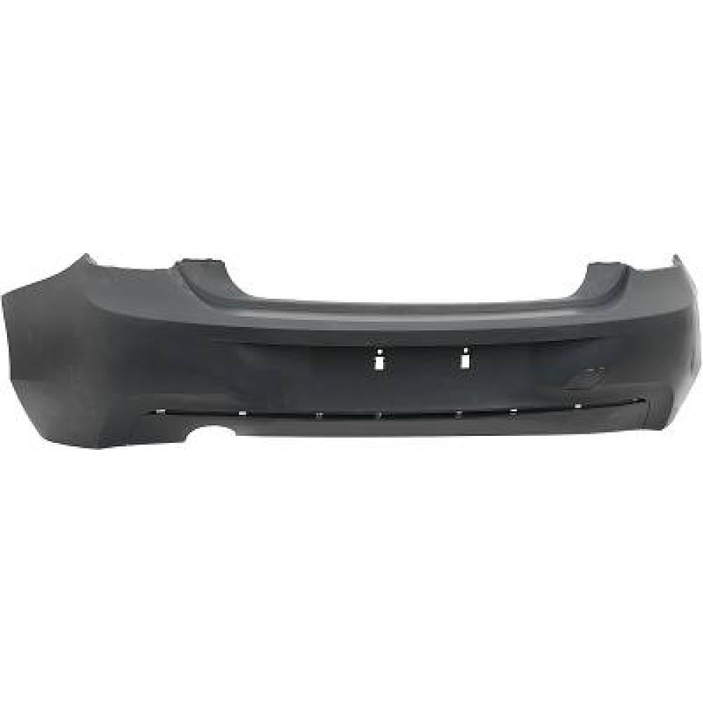 paraurti posteriore con primer con tappo copri gancio con tracce pdc con scarico singolo a sinistra bmw 1 series f20 f21 2011 2015 bm1231051