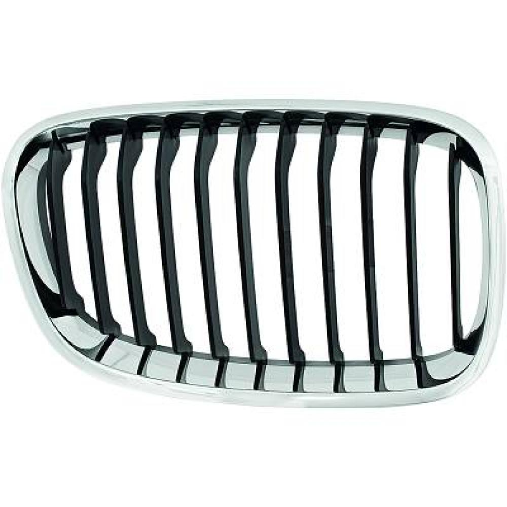 griglia radiatore destra nera con cornice cromata mod basis bmw 1 series f20 f21 2011 2015 51137239022
