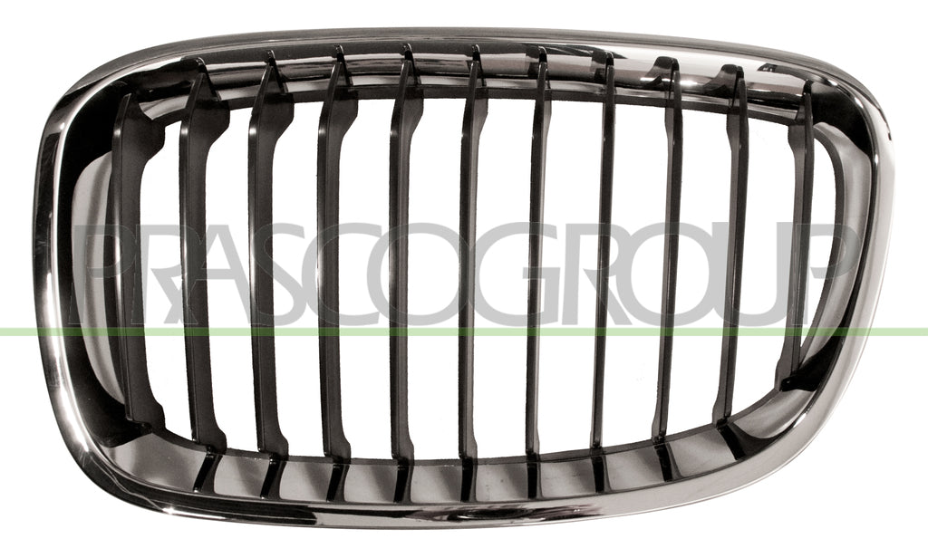 griglia radiatore sinistra nera con cornice cromata mod basis bmw 1 series f20 f21 2011 2015 bm1232004